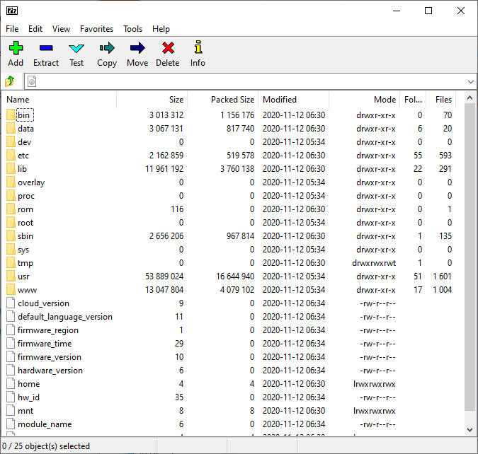 R7800 firmware version 1.0.2.78 filesystem open in 7zip