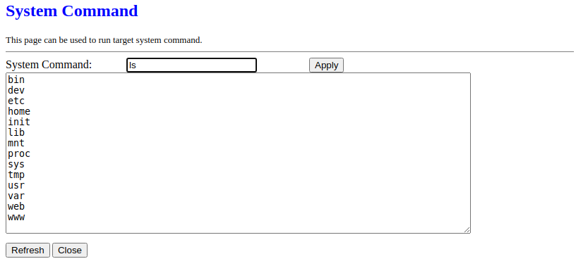 Realtek SDK formSysCmd form